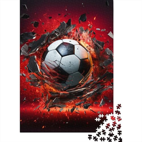 Fußball 1000 Teile Puzzles Puzzles Für Erwachsene Fußball Field Pädagogisches Spiel Herausforderung Wohnungseinrichtung Geschenke Für Erwachsene 1000pcs (75x50cm) von VGDKAOBM