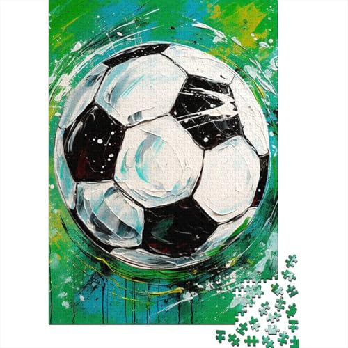Fußball 1000 Teile Puzzles Puzzles Für Erwachsene Fußball Field Pädagogisches Spiel Herausforderung Wohnungseinrichtung Schöne Geschenkidee 1000pcs (75x50cm) von VGDKAOBM