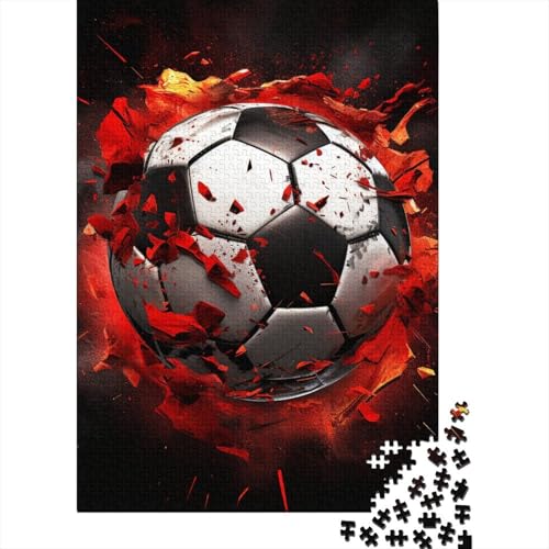Fußball 1000 Teile Puzzles Puzzles Für Erwachsene Fußball Field Puzzlespiel-Herausforderung Pädagogisches Spiel Herausforderung Wohnungseinrichtung Schöne Geschenkidee 1000pcs (75x50cm) von VGDKAOBM