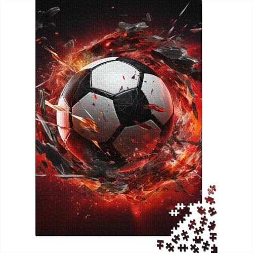 Fußball 1000 Teile Puzzles Puzzles Für Erwachsene Fußball Field Puzzlespiel-Herausforderung Pädagogisches Spiel Herausforderung Wohnungseinrichtung Schöne Geschenkidee 1000pcs (75x50cm) von VGDKAOBM