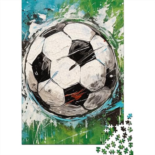 Fußball 1000 Teile Puzzles Puzzles Für Erwachsene Fußball Field Puzzlespiel-Herausforderung Pädagogisches Spiel Herausforderung Wohnungseinrichtung Schöne Geschenkidee 1000pcs (75x50cm) von VGDKAOBM
