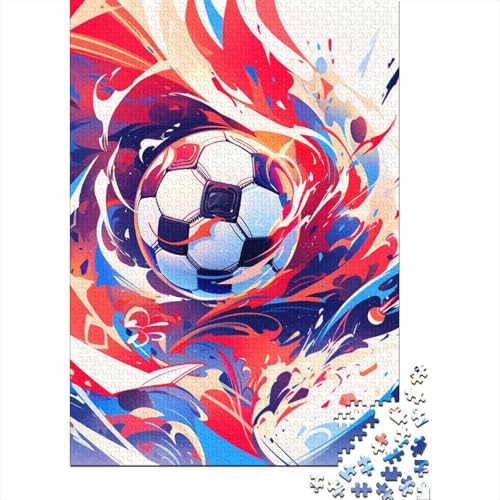 Fußball 1000 Teile Puzzles Puzzles Für Erwachsene Pädagogisches Spiel Herausforderung Heimdekoration Geschenke Schöne Geschenkidee 1000pcs (75x50cm) von VGDKAOBM