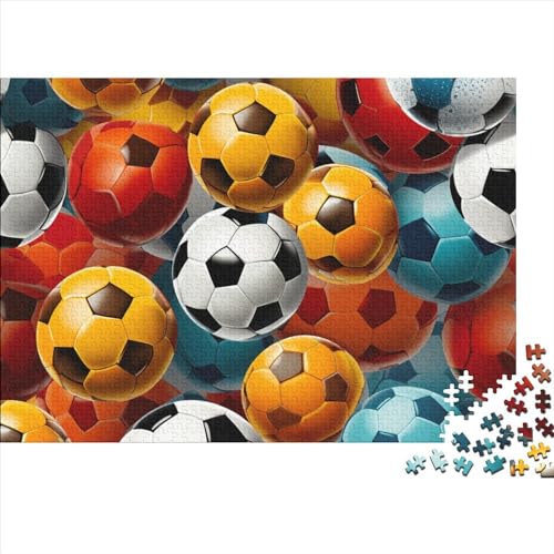 Fußball 1000 Teile Puzzles Puzzles Für Erwachsene Puzzlespiel-Herausforderung Pädagogisches Spiel Herausforderung Wohnungseinrichtung Schöne Geschenkidee 1000pcs (75x50cm) von VGDKAOBM
