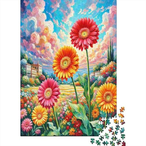Gerbera 1000 Teile Puzzles Puzzle Erwachsene Pädagogisches Spiel Herausforderung Heimdekoration Geschenke Geschenke Für Erwachsene 1000pcs (75x50cm) von VGDKAOBM