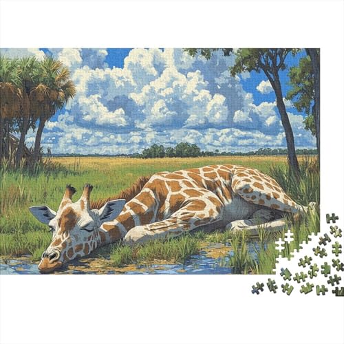 Giraffe 1000 Stück Puzzle Puzzle Erwachsene Pädagogisches Spiel Herausforderung Home Dekoration Für Erwachsene Und Kinder Ab 14 Jahren 1000pcs (75x50cm) von VGDKAOBM