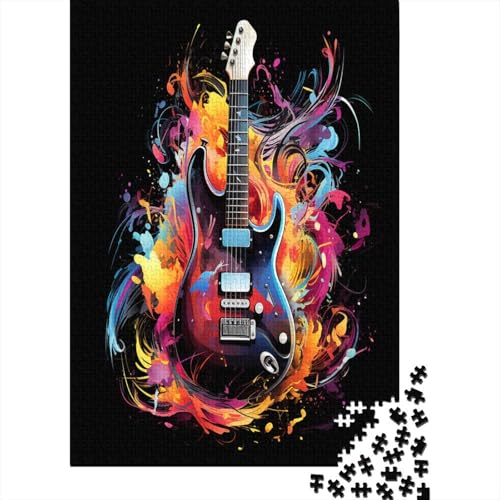 Gitarre 1000 Teile Puzzle Puzzles Für Erwachsene Pädagogisches Spiel Herausforderung Home Dekoration Schöne Geschenkidee 1000pcs (75x50cm) von VGDKAOBM