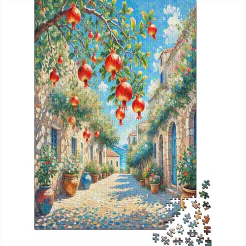 Granatapfelblüte 1000 Stück Puzzle Puzzle Erwachsene Pädagogisches Spiel Herausforderung Home Dekoration Für Erwachsene Und Kinder Ab 14 Jahren 1000pcs (75x50cm) von VGDKAOBM