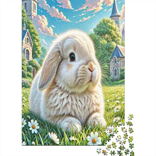 Hängeohrkaninchen 1000 Stück Puzzle Puzzle Erwachsene Pädagogisches Spiel Herausforderung Home Dekoration Für Erwachsene Und Kinder Ab 14 Jahren 1000pcs (75x50cm) von VGDKAOBM