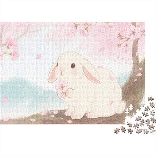 Hängeohrkaninchen 1000 Stück Puzzle Puzzle Erwachsene Pädagogisches Spiel Herausforderung Home Dekoration Für Erwachsene Und Kinder Ab 14 Jahren 1000pcs (75x50cm) von VGDKAOBM
