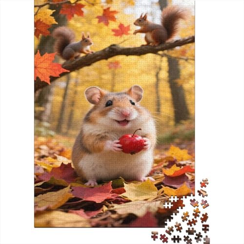 Hamster 1000 Teile Puzzles Puzzle Erwachsene Pädagogisches Spiel Herausforderung Home Dekoration Geschenke Für Erwachsene 1000pcs (75x50cm) von VGDKAOBM