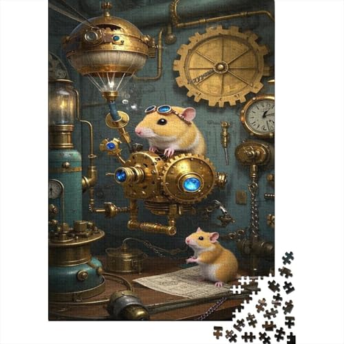 Hamster 1000 Teile Puzzles Puzzles Für Erwachsene Pädagogisches Spiel Herausforderung Wohnungseinrichtung Schöne Geschenkidee 1000pcs (75x50cm) von VGDKAOBM