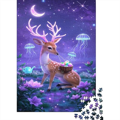 Hirsche 1000 Teile Puzzles Puzzle Erwachsene Pädagogisches Spiel Herausforderung Heimdekoration Geschenke Geschenke Für Erwachsene 1000pcs (75x50cm) von VGDKAOBM
