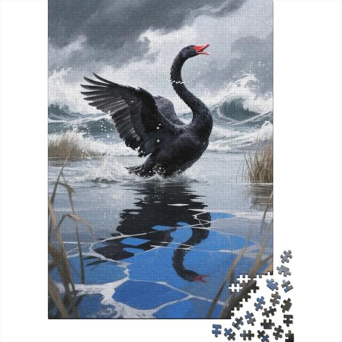 Höckerschwan 1000 Teile Puzzle Puzzle Erwachsene Pädagogisches Spiel Herausforderung Wohnungseinrichtung Schöne Geschenkidee 1000pcs (75x50cm) von VGDKAOBM