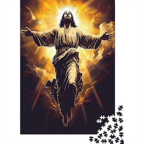 Jesus 1000 Stück Puzzle Puzzle Erwachsene Pädagogisches Spiel Herausforderung Home Dekoration Für Erwachsene Und Kinder Ab 14 Jahren 1000pcs (75x50cm) von VGDKAOBM