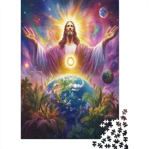 Jesus 1000 Teile Puzzle Puzzle Erwachsene Pädagogisches Spiel Herausforderung Wohnungseinrichtung Geschenke Für Erwachsene 1000pcs (75x50cm) von VGDKAOBM