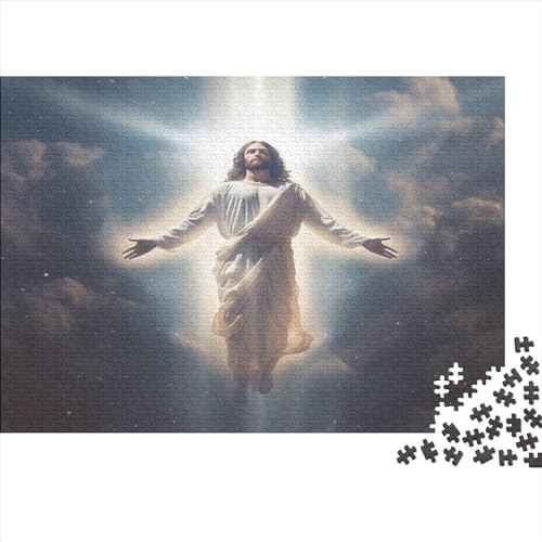Jesus 1000 Teile Puzzles Puzzle Erwachsene Pädagogisches Spiel Herausforderung Wohnungseinrichtung Geschenke Für Erwachsene 1000pcs (75x50cm) von VGDKAOBM
