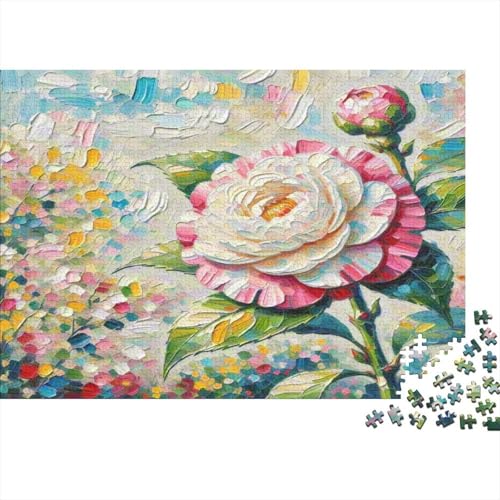 Kamelie 1000 Teile Puzzles Puzzles Für Erwachsene Pädagogisches Spiel Herausforderung Heimdekoration Geschenke Schöne Geschenkidee 1000pcs (75x50cm) von VGDKAOBM