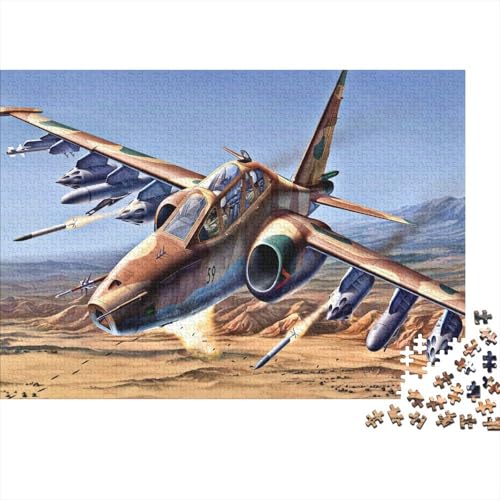 Kampfflugzeug 1000 Teile Puzzle Puzzle Erwachsene Flugzeuges Pädagogisches Spiel Herausforderung Home Dekoration Geschenke Für Erwachsene 1000pcs (75x50cm) von VGDKAOBM