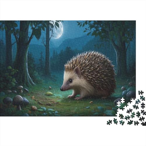 Kleiner Igel 1000 Teile Puzzles Puzzles Für Erwachsene Puzzlespiel-Herausforderung Pädagogisches Spiel Herausforderung Wohnungseinrichtung Schöne Geschenkidee 1000pcs (75x50cm) von VGDKAOBM