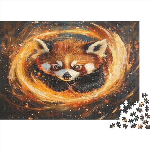 Kleiner Panda 1000 Teile Puzzles Puzzle Erwachsene Puzzlespiel-Herausforderung Pädagogisches Spiel Herausforderung Wohnungseinrichtung Schöne Geschenkidee 1000pcs (75x50cm) von VGDKAOBM