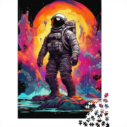 Kosmische Landschaft 1000 Stück Puzzle Puzzle Erwachsene Astronauten Pädagogisches Spiel Herausforderung Home Dekoration Für Erwachsene Und Kinder Ab 14 Jahren 1000pcs (75x50cm) von VGDKAOBM