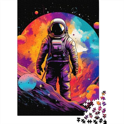Kosmische Landschaft 1000 Teile Puzzles Puzzles Für Erwachsene Astronauten Puzzlespiel-Herausforderung Pädagogisches Spiel Herausforderung Wohnungseinrichtung Schöne Geschenkidee 1000pcs (75x50cm) von VGDKAOBM