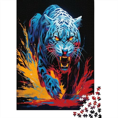 Leopard 1000 Teile Puzzles Puzzles Für Erwachsene Pädagogisches Spiel Herausforderung Home Dekoration Geschenke Für Erwachsene 1000pcs (75x50cm) von VGDKAOBM