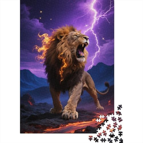 Löwe 1000 Stück Puzzle Puzzle Erwachsene Pädagogisches Spiel Herausforderung Home Dekoration Für Erwachsene Und Kinder Ab 14 Jahren 1000pcs (75x50cm) von VGDKAOBM