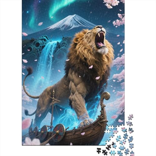 Löwe 1000 Stück Puzzle Puzzle Erwachsene Pädagogisches Spiel Herausforderung Wohnungseinrichtung Geschenke Für Erwachsene 1000pcs (75x50cm) von VGDKAOBM