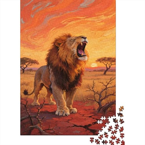 Löwe 1000 Teile Puzzles Puzzles Für Erwachsene Pädagogisches Spiel Herausforderung Wohnungseinrichtung Geschenke Für Erwachsene 1000pcs (75x50cm) von VGDKAOBM