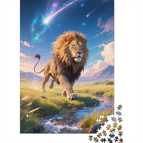 Löwe 1000 Teile Puzzles Puzzles Für Erwachsene Pädagogisches Spiel Herausforderung Wohnungseinrichtung Geschenke Für Erwachsene 1000pcs (75x50cm) von VGDKAOBM