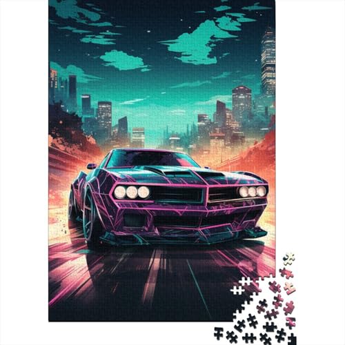 Luxussportwagen 1000 Stück Puzzle Puzzle Erwachsene Rennwagen Pädagogisches Spiel Herausforderung Home Dekoration Für Erwachsene Und Kinder Ab 14 Jahren 1000pcs (75x50cm) von VGDKAOBM