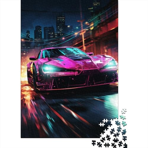 Luxussportwagen 1000 Stück Puzzle Puzzles Für Erwachsene Rennwagen Pädagogisches Spiel Herausforderung Heimdekoration Geschenke Geschenke Für Erwachsene 1000pcs (75x50cm) von VGDKAOBM