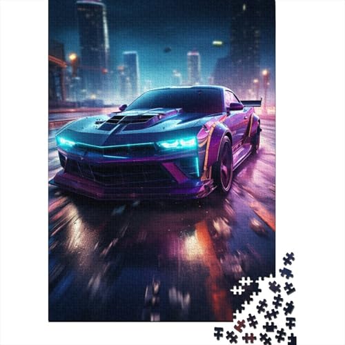 Luxussportwagen 1000 Stück Puzzle Puzzles Für Erwachsene Rennwagen Puzzlespiel-Herausforderung Pädagogisches Spiel Herausforderung Home Dekoration Geschenke Für Erwachsene 1000pcs (75x50cm) von VGDKAOBM