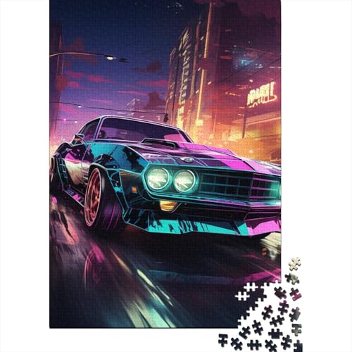 Luxussportwagen 1000 Teile Puzzle Puzzle Erwachsene Rennwagen Pädagogisches Spiel Herausforderung Wohnungseinrichtung Schöne Geschenkidee 1000pcs (75x50cm) von VGDKAOBM