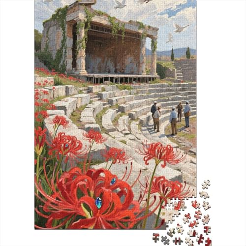Manzhu Shahua 1000 Teile Puzzles Puzzle Erwachsene Pädagogisches Spiel Herausforderung Wohnungseinrichtung Schöne Geschenkidee 1000pcs (75x50cm) von VGDKAOBM