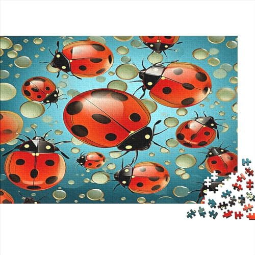 Marienkäfer 1000 Teile Puzzles Puzzles Für Erwachsene Pädagogisches Spiel Herausforderung Heimdekoration Geschenke Schöne Geschenkidee 1000pcs (75x50cm) von VGDKAOBM
