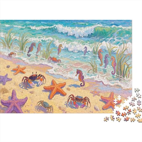 Meeresleben 1000 Teile Puzzles Puzzles Für Erwachsene U-Boot Welt Pädagogisches Spiel Herausforderung Heimdekoration Geschenke Schöne Geschenkidee 1000pcs (75x50cm) von VGDKAOBM