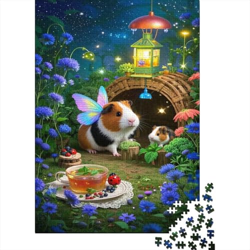 Meerschweinchen 1000 Stück Puzzle Puzzles Für Erwachsene Pädagogisches Spiel Herausforderung Wohnungseinrichtung Geschenke Für Erwachsene 1000pcs (75x50cm) von VGDKAOBM