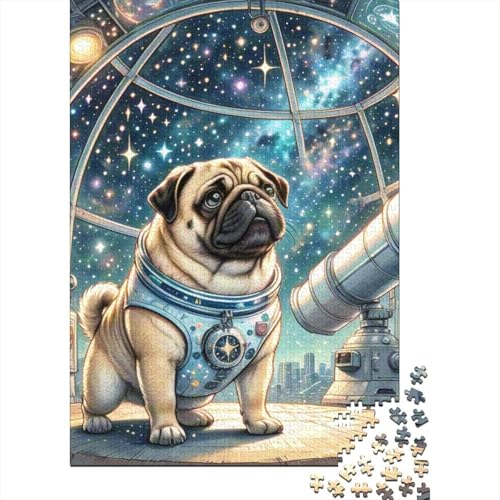 Mops 1000 Teile Puzzles Puzzles Für Erwachsene Pädagogisches Spiel Herausforderung Wohnungseinrichtung Geschenke Für Erwachsene 1000pcs (75x50cm) von VGDKAOBM