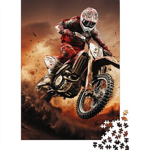 Motocross 1000 Teile Puzzles Puzzles Für Erwachsene Extremsportarten Pädagogisches Spiel Herausforderung Home Dekoration Geschenke Für Erwachsene 1000pcs (75x50cm) von VGDKAOBM