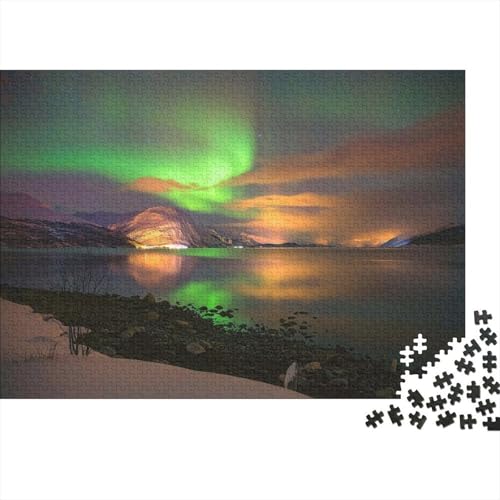 Nordlicht 1000 Stück Puzzle Puzzle Erwachsene Pädagogisches Spiel Herausforderung Home Dekoration Für Erwachsene Und Kinder Ab 14 Jahren 1000pcs (75x50cm) von VGDKAOBM