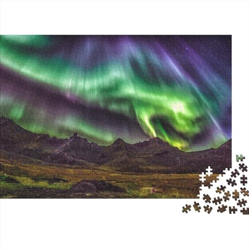 Nordlicht 1000 Stück Puzzle Puzzles Für Erwachsene Pädagogisches Spiel Herausforderung Wohnungseinrichtung Schöne Geschenkidee 1000pcs (75x50cm) von VGDKAOBM