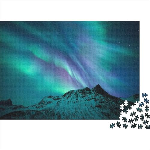 Nordlicht 1000 Teile Puzzle Puzzle Erwachsene Pädagogisches Spiel Herausforderung Wohnungseinrichtung Schöne Geschenkidee 1000pcs (75x50cm) von VGDKAOBM
