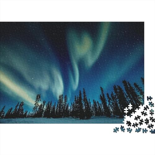 Nordlicht 1000 Teile Puzzles Puzzle Erwachsene Pädagogisches Spiel Herausforderung Heimdekoration Geschenke Schöne Geschenkidee 1000pcs (75x50cm) von VGDKAOBM