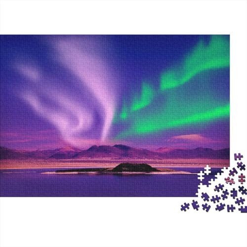 Nordlicht 1000 Teile Puzzles Puzzles Für Erwachsene Pädagogisches Spiel Herausforderung Home Dekoration Schöne Geschenkidee 1000pcs (75x50cm) von VGDKAOBM