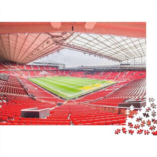 Old Trafford, England 1000 Teile Puzzles Puzzles Für Erwachsene Fußball Pädagogisches Spiel Herausforderung Home Dekoration Geschenke Für Erwachsene 1000pcs (75x50cm) von VGDKAOBM