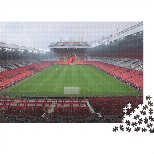 Old Trafford, England 1000 Teile Puzzles Puzzles Für Erwachsene Fußball Pädagogisches Spiel Herausforderung Wohnungseinrichtung Schöne Geschenkidee 1000pcs (75x50cm) von VGDKAOBM