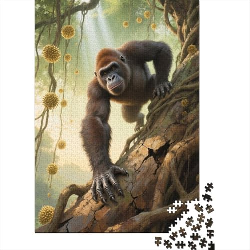 Orang-Utan 1000 Teile Puzzles Puzzle Erwachsene Pädagogisches Spiel Herausforderung Wohnungseinrichtung Geschenke Für Erwachsene 1000pcs (75x50cm) von VGDKAOBM