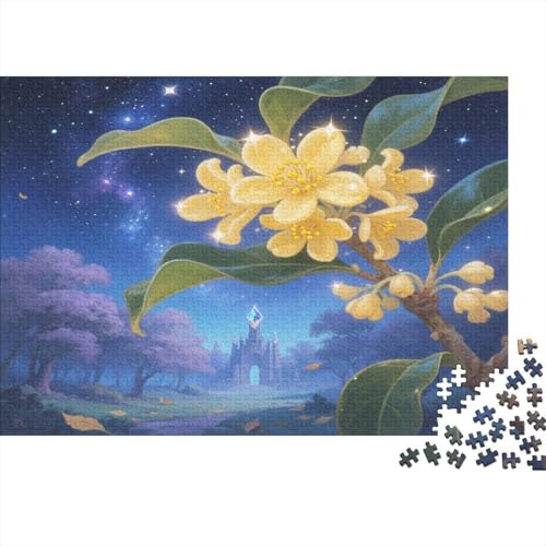 Osmanthusblüte 1000 Stück Puzzle Puzzles Für Erwachsene Pädagogisches Spiel Herausforderung Heimdekoration Geschenke Schöne Geschenkidee 1000pcs (75x50cm) von VGDKAOBM